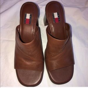 Tommy Hilfiger Open Toe Slide on Heels size 8.5